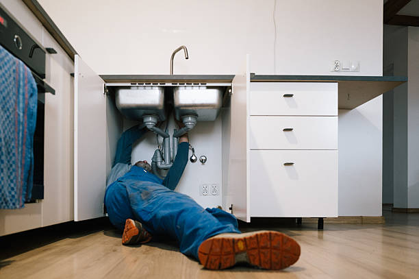 Professional Drain Cleaning technician working in Gold Run, CA